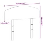 vidaXL Tête de lit cire marron 75 cm bois massif de pin