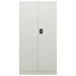 vidaXL Armoire à casiers Gris clair 90x40x180 cm Acier