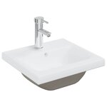 vidaXL Ensemble de meubles de salle de bain Noir Aggloméré