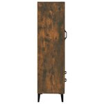 vidaXL Buffet haut Chêne fumé 70x31x115 cm Bois d'ingénierie