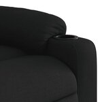 vidaXL Fauteuil inclinable Noir Tissu