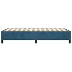 vidaXL Cadre de lit sans matelas bleu foncé 90x190 cm velours