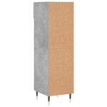vidaXL Armoire à chaussures gris béton 30x35x105 cm bois d'ingénierie