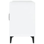 vidaXL Meuble TV blanc 150x30x50 cm bois d'ingénierie