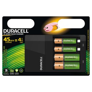 Duracell chargeur de piles hi-speed 45 min cef14