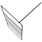 vidaXL Paroi de douche Noir 100x195 cm Verre ESG demi-dépoli