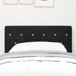vidaXL Tête de Lit LED Capitonnée en Cristal Noire 80 cm Velours