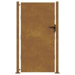 vidaXL Portail de jardin 105x205 cm acier corten