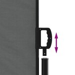 vidaXL Auvent latéral rétractable anthracite 100x1000 cm