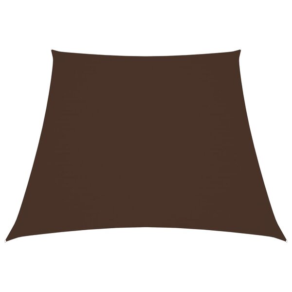 vidaXL Voile de parasol Tissu Oxford trapèze 3/5x4 m Marron