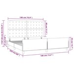 vidaXL Cadre de lit sans matelas gris clair velours