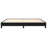 vidaXL Cadre de lit sans matelas noir 200x200 cm tissu
