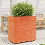 vidaXL Jardinière cire marron 70x40x72 5 cm bois de pin massif