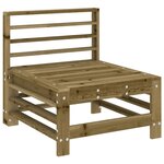 vidaXL Salon de jardin 9 Pièces bois de pin imprégné