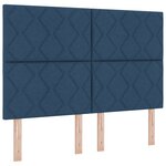 Tête de Lit LED vidaXL Design Blocs en Diamant Bleue 160 cm Tissu