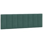 vidaXL Cadre de lit avec lumières LED vert foncé 160x200 cm velours