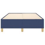 vidaXL Cadre de lit sans matelas bleu 120x200 cm tissu