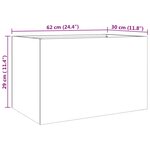 vidaXL Jardinière argenté 62x40x39 cm acier inoxydable