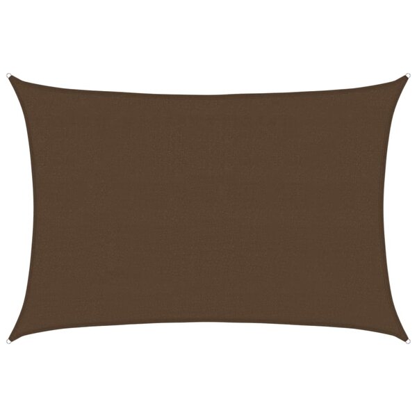 vidaXL Voile d'ombrage 160 g/m² Marron 4x6 m PEHD