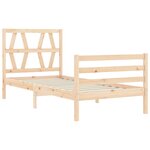 vidaXL Cadre de lit sans matelas 100x200 cm bois massif