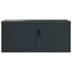 vidaXL Classeur anthracite 90x40x145 cm acier