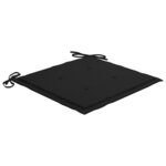 vidaXL Mobilier à dîner d'extérieur pliable 5 Pièces avec coussins bambou