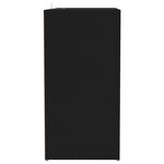 vidaXL Armoire à chaussures Noir 60x35x70 cm Bois d’ingénierie