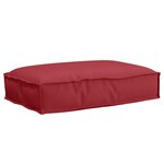 vidaXL Coussin Pallet pour Siège Rouge Vin 60x40x8 cm Tissu Oxford