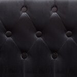 vidaXL Fauteuil noir velours