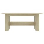 vidaXL Table à manger Chêne sonoma 180x90x76 cm Bois d’ingénierie