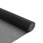 vidaXL Tapis rectangulaire noir 80x200 cm bambou