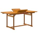 vidaXL Ensemble à manger de jardin 7Pièces bois d'acacia solide textilène