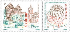 Timbre - 98ème Congrès de la Fédération des Associations Philatéliques - Colmar - Lettre verte