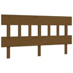 vidaXL Lit pour personne âgée sans matelas marron miel bois massif
