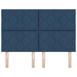 Tête de Lit LED vidaXL Design Blocs en Diamant Bleue 160 cm Tissu