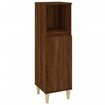 vidaXL Ensemble de meubles de salle de bain 3 Pièces Chêne marron