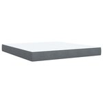 vidaXL Sommier à lattes de lit et matelas Gris foncé 180x200cm Velours