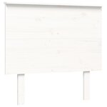 vidaXL Cadre de lit sans matelas blanc bois massif