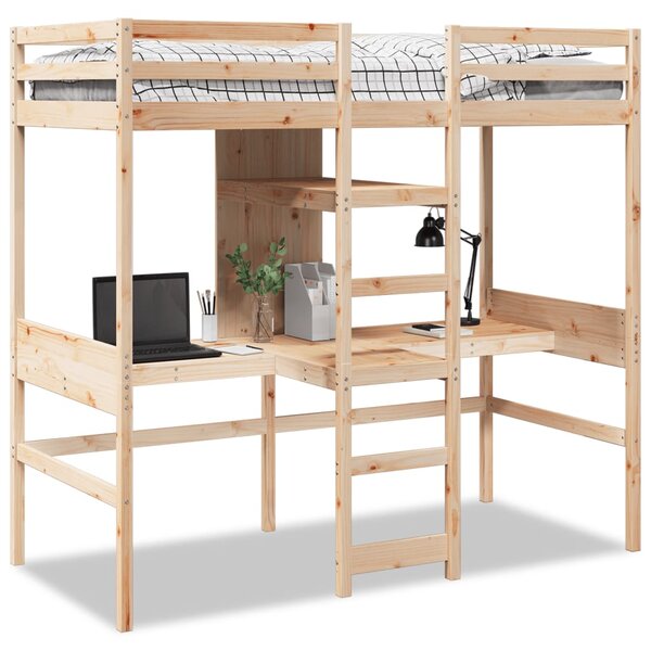 vidaXL Cadre de lit superposé sans matelas 80x200cm bois massif de pin