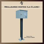 "LA CLAIRE"  boîte aux lettres 1 Porte. Structure mécano-soudée en tôles d’acier 10 et 15/10ème Dimensions et Serrure agréées la Poste
