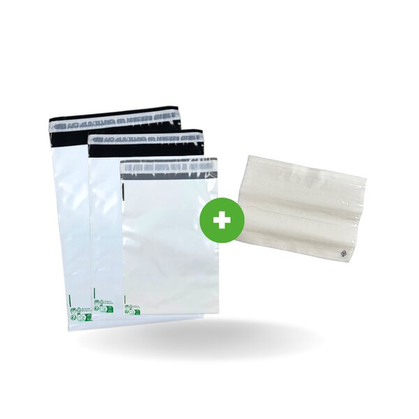 Kit emballage colis express - lot de 30 pochettes plastiques (10 pochettes x 3 formats)