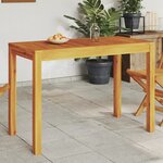 vidaXL Table à manger de jardin 110x55x75 cm bois massif d'acacia
