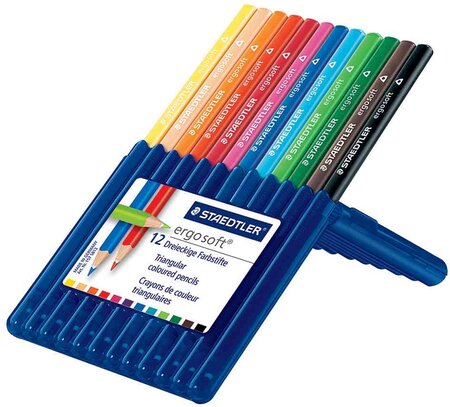 étui de 12 Crayons de couleur ergosoft STAEDTLER