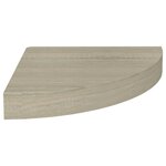 vidaXL Étagère d'angle flottante chêne 25x25x3 8 cm MDF
