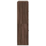 vidaXL Bibliothèque avec portes chêne marron 136x37x142 cm