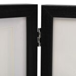vidaXL Cadre photo dépliable Noir 28x18 cm+2x(13x18 cm)