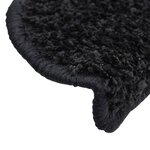 vidaXL Tapis d'escalier 10 Pièces 56x17x3 cm Noir