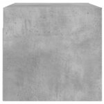 vidaXL Armoire murale avec portes en verre gris béton 68 5x37x35 cm