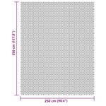 vidaXL Tapis de sol de camping crème 3 5x2 5 m