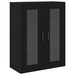 vidaXL Highboard Chêne Noir 69 5x34x180 cm Bois reconstitué